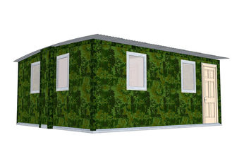 China Monte rapidamente o bungalow das casas modulares da prova do terremoto/abrigo portátil da emergência fornecedor