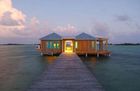 bungalow de Overwater da armação de aço do calibre da luz 100sqm para Tahiti, das caraíbas